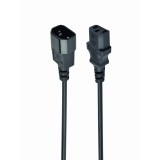 Gembird PC-189 cavo di alimentazione nero C14 accoppiatore