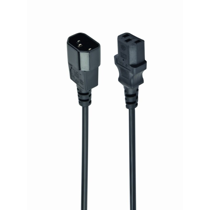 Gembird PC-189 cavo di alimentazione nero C14 accoppiatore