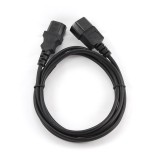 Gembird PC-189 cavo di alimentazione nero C14 accoppiatore