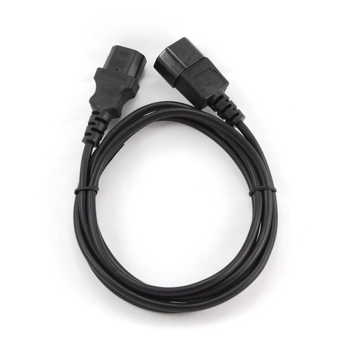 Gembird PC-189 cavo di alimentazione nero C14 accoppiatore