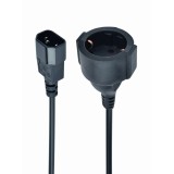 Gembird PC-SFC14M-01 adattatore di alimentazione IEC320 C14 - SCHUKO (F) su cavo 15 cm