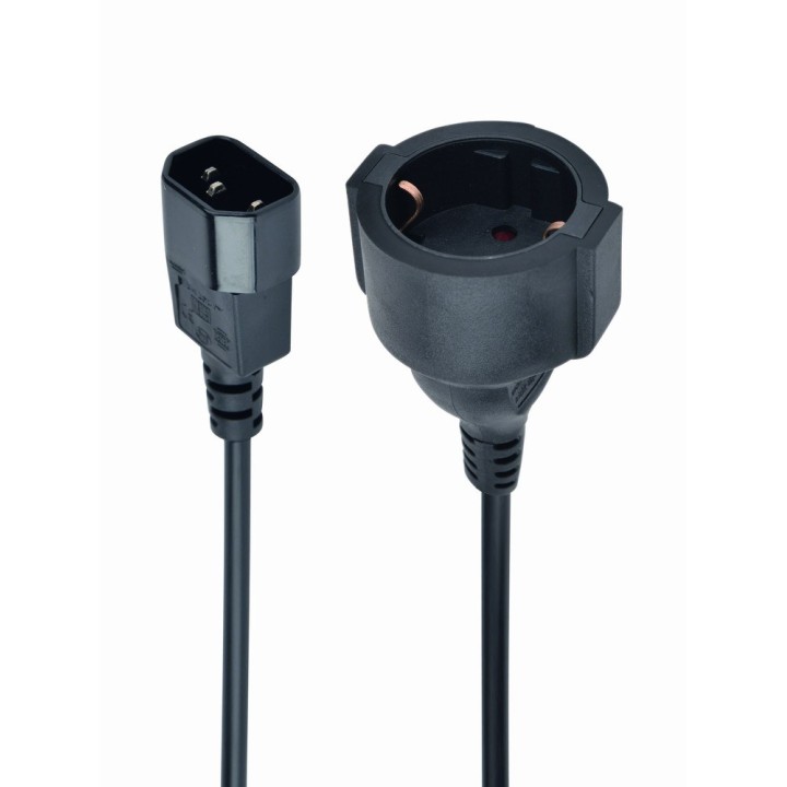 Gembird PC-SFC14M-01 adattatore di alimentazione IEC320 C14 - SCHUKO (F) su cavo 15 cm