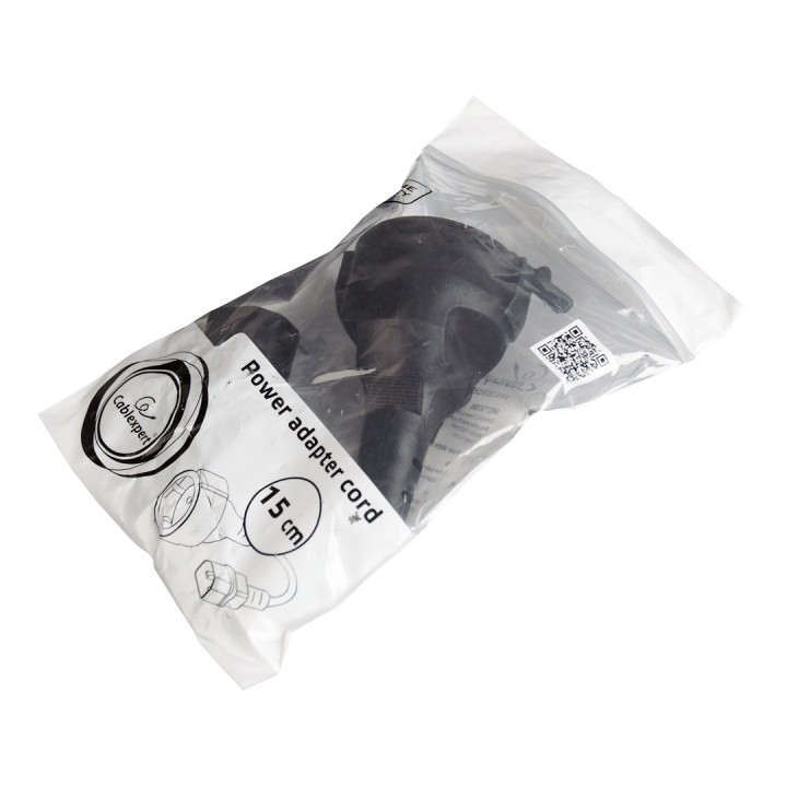 Gembird PC-SFC14M-01 adattatore di alimentazione IEC320 C14 - SCHUKO (F) su cavo 15 cm