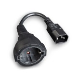 Gembird PC-SFC14M-01 adattatore di alimentazione IEC320 C14 - SCHUKO (F) su cavo 15 cm