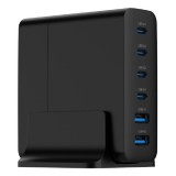 Gembird TA-UC-2A4C-PD75-01-BK caricabatterie dispositivo mobile Universale Nero AC Ricarica rapida Interno