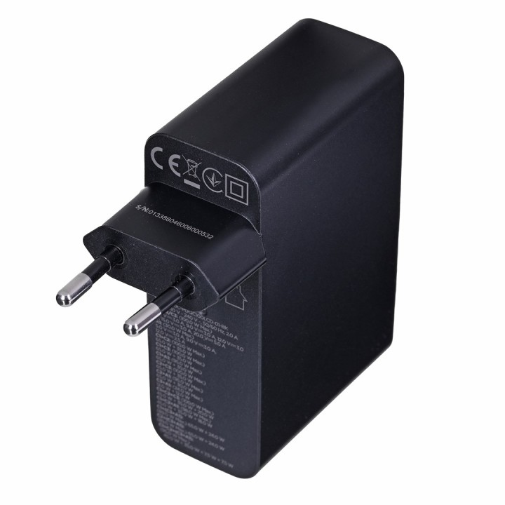 Gembird TA-UC-PDQC100LCD-01-BK caricabatterie dispositivo mobile laptop smartphone nero AC ricarica veloce interno