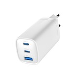 Gembird TA-UC-PDQC65-01-W caricabatterie rapido 65 W GaN USB PowerDelivery 3 porte bianco