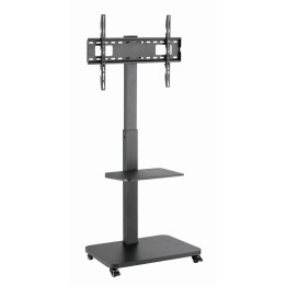 Gembird TVS-75S-02 TV supporto da pavimento con ruote 37 - 75 nero