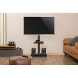 Gembird TVS-75S-02 TV supporto da pavimento con ruote 37 - 75 nero