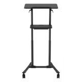 Gembird TVS-DESK-01-BK scrivania regolabile in altezza nero