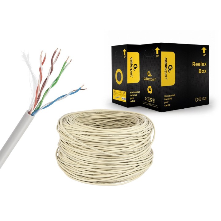 Gembird UPC-5004E-SOL CAT5e UTP LAN cavo (CCA) massello 305m grigio