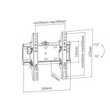 Gembird WM-42T-02 TV supporto 106.7 cm (42 ) nero