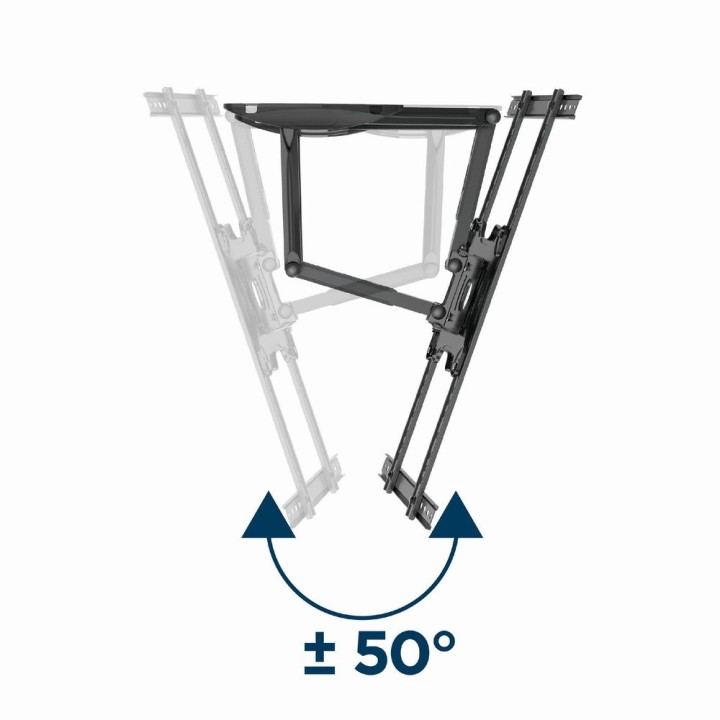 Gembird WM-75ST-01 TV supporto/staffa 190.5 cm (75 ) nero