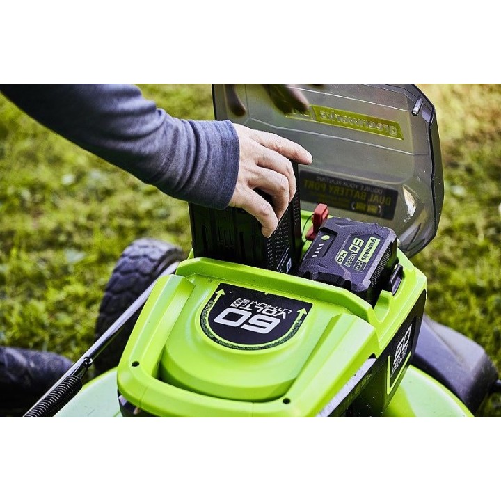 Tagliaerba senza fili con trazione 60V 4Ah 51 cm Greenworks GD60LM51SPK4 - 2514307UB