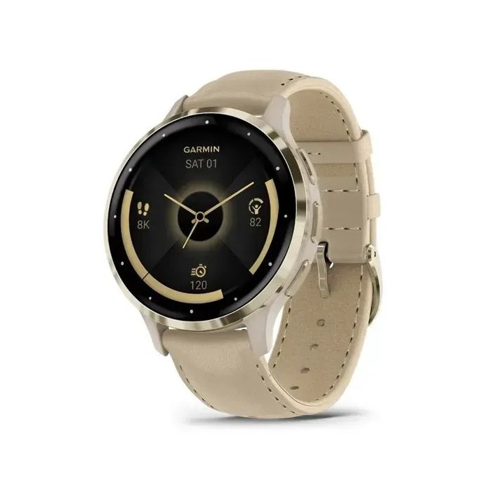 Garmin 010-02785-55 Smartwatch / orologio sportivo 3.05 cm (1.2 ) AMOLED 41 mm Digitale 390 x 390 pixel Touchscreen Oro Wi-Fi GP