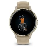 Garmin 010-02785-55 Smartwatch / orologio sportivo 3.05 cm (1.2 ) AMOLED 41 mm Digitale 390 x 390 pixel Touchscreen Oro Wi-Fi GP
