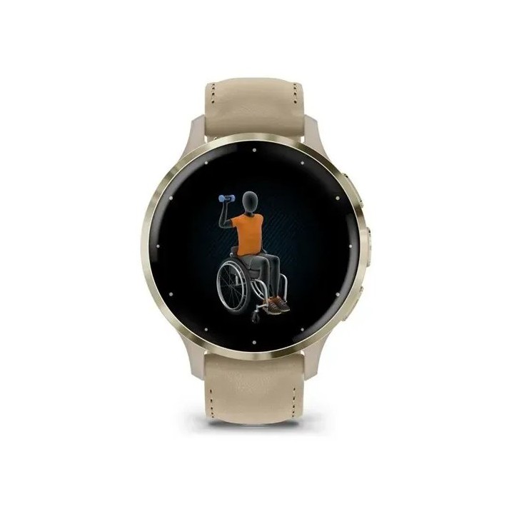 Garmin 010-02785-55 Smartwatch / orologio sportivo 3.05 cm (1.2 ) AMOLED 41 mm Digitale 390 x 390 pixel Touchscreen Oro Wi-Fi GP