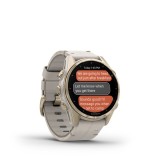 Garmin Fenix 8 3.3 cm (1.3 ) AMOLED 43 mm Digitale 416 x 416 pixel Touchscreen Oro Wi-Fi GPS (satellite)