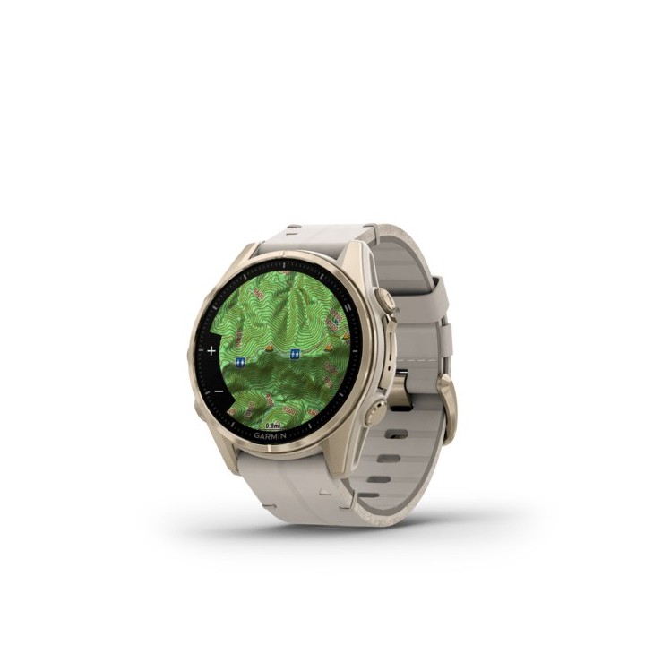 Garmin Fenix 8 3.3 cm (1.3 ) AMOLED 43 mm Digitale 416 x 416 pixel Touchscreen Oro Wi-Fi GPS (satellite)