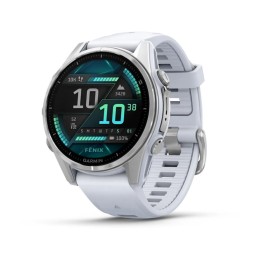 Garmin Fenix 8 3.3 cm (1.3 ) AMOLED 43 mm Digitale 416 x 416 pixel Touchscreen Argento Wi-Fi GPS (satellite)