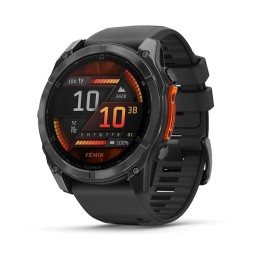 Garmin Fenix 8 3.56 cm (1.4 ) AMOLED 51 mm Digitale 454 x 454 pixel Touchscreen Titanio Wi-Fi GPS (satellite)