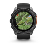 Garmin Fenix 8 3.56 cm (1.4 ) AMOLED 51 mm Digitale 454 x 454 pixel Touchscreen Titanio Wi-Fi GPS (satellite)