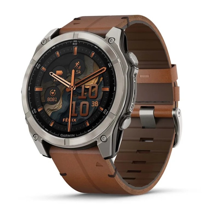 Garmin Fenix 8 3.56 cm (1.4 ) AMOLED 51 mm Digitale 454 x 454 pixel Touchscreen Titanio Wi-Fi GPS (satellite)