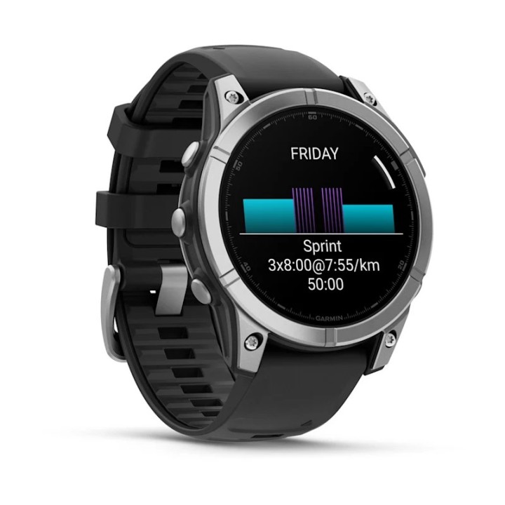 Garmin Fenix E 3.3 cm (1.3 ) AMOLED 47 mm Digitale 416 × 416 pixel Touchscreen Acciaio inossidabile Wi-Fi GPS (satellite)