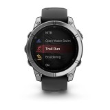 Garmin Fenix E 3.3 cm (1.3 ) AMOLED 47 mm Digitale 416 × 416 pixel Touchscreen Acciaio inossidabile Wi-Fi GPS (satellite)