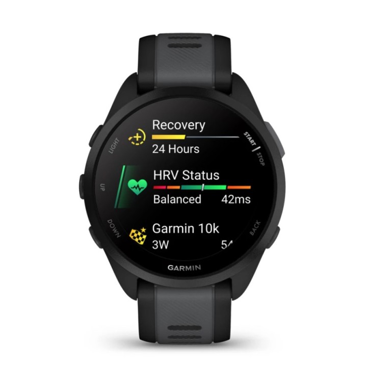 Garmin Forerunner 165 3.05 cm (1.2 ) AMOLED 43 mm Digitale 390 x 390 pixel Touchscreen Nero GPS (satellite)