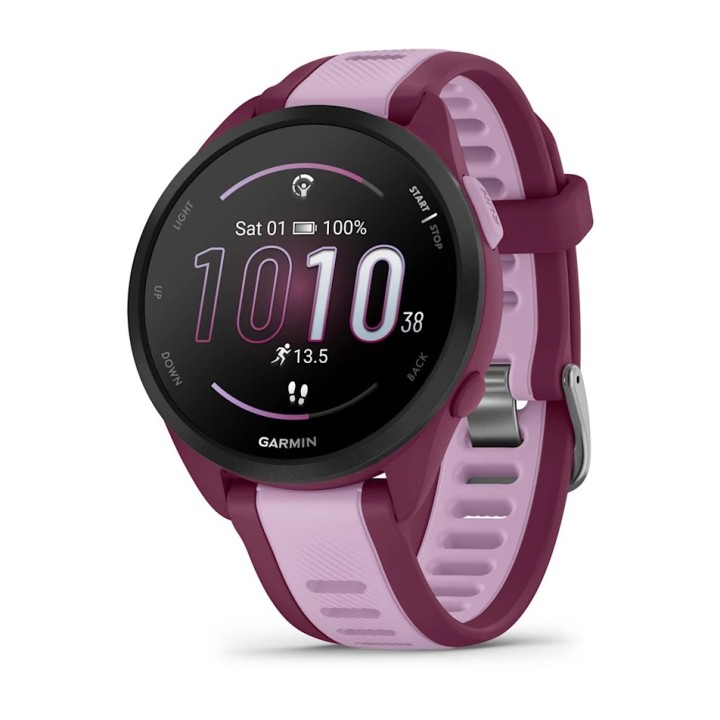 Garmin Forerunner 165 Musica 3.05 cm (1.2 ) AMOLED 43 mm Digitale 390 x 390 pixel Touchscreen Viola GPS (satellite)