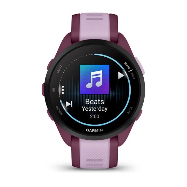 Garmin Forerunner 165 Musica 3.05 cm (1.2 ) AMOLED 43 mm Digitale 390 x 390 pixel Touchscreen Viola GPS (satellite)
