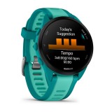 Garmin Forerunner 165 Musica 3.05 cm (1.2 ) AMOLED 43 mm Digitale 390 x 390 pixel Touchscreen Turchese GPS (satellite)
