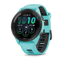 Garmin Forerunner 265 3.3 cm (1.3 ) AMOLED 46 mm Digitale 416 x 416 pixel Touchscreen Nero Blu Wi-Fi GPS (satellite)