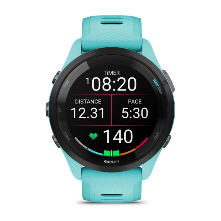 Garmin Forerunner 265 3.3 cm (1.3 ) AMOLED 46 mm Digitale 416 x 416 pixel Touchscreen Nero Blu Wi-Fi GPS (satellite)