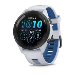 Garmin Forerunner 265 3.3 cm (1.3 ) AMOLED 46 mm Digitale 416 x 416 pixel Touchscreen Nero Bianco Wi-Fi GPS (satellite)