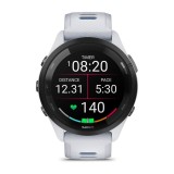Garmin Forerunner 265 3.3 cm (1.3 ) AMOLED 46 mm Digitale 416 x 416 pixel Touchscreen Nero Bianco Wi-Fi GPS (satellite)