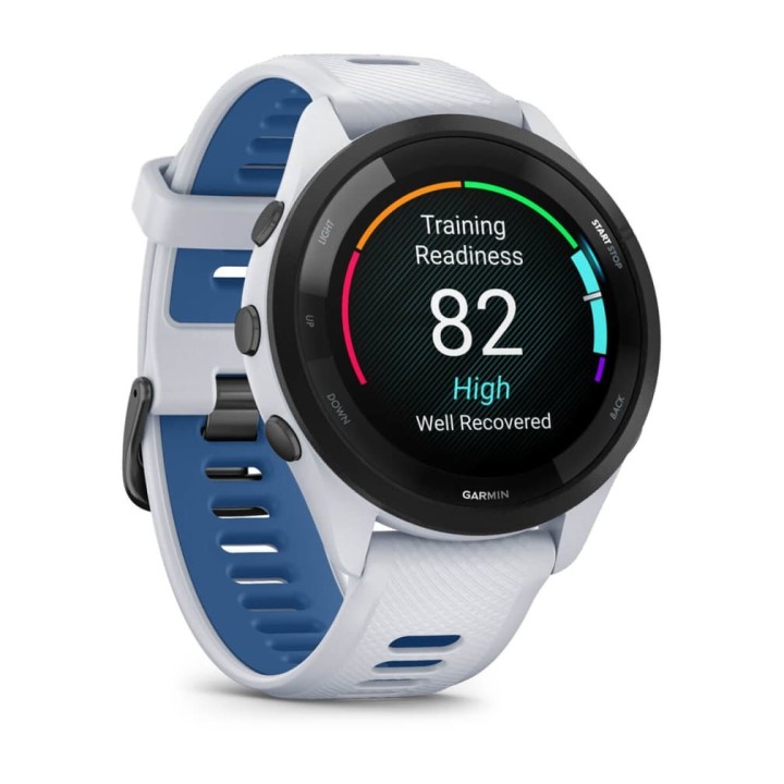 Garmin Forerunner 265 3.3 cm (1.3 ) AMOLED 46 mm Digitale 416 x 416 pixel Touchscreen Nero Bianco Wi-Fi GPS (satellite)