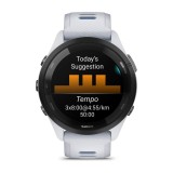 Garmin Forerunner 265 3.3 cm (1.3 ) AMOLED 46 mm Digitale 416 x 416 pixel Touchscreen Nero Bianco Wi-Fi GPS (satellite)