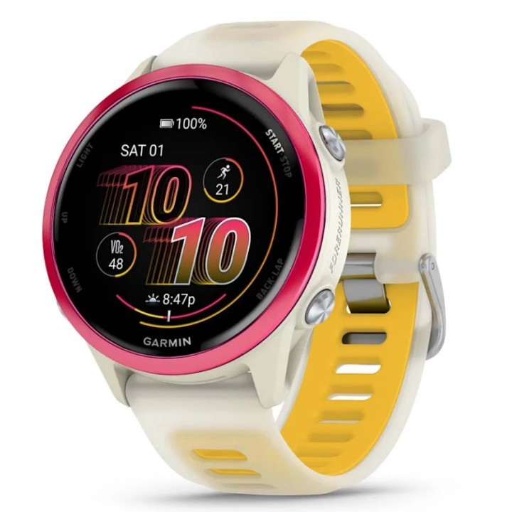 Garmin Forerunner 570 3.05 cm (1.2 ) AMOLED 42 mm Digitale 390 x 390 pixel touchscreen rosa bianco Wi-Fi GPS (satellite)