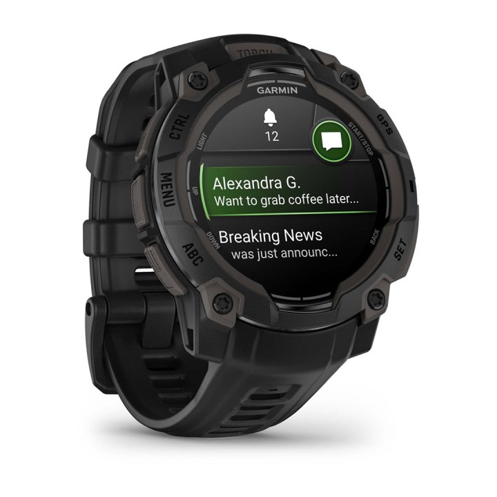 Garmin Instinct 3 AMOLED 3.05 cm (1.2 ) 45 mm Digitale 390 x 390 pixel Touchscreen Nero GPS (satellite)