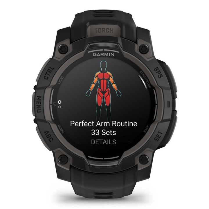 Garmin Instinct 3 AMOLED 3.05 cm (1.2 ) 45 mm Digitale 390 x 390 pixel Touchscreen Nero GPS (satellite)