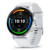 Garmin Venu 3 3.56 cm (1.4 ) AMOLED 45 mm Digitale 454 x 454 pixel Touchscreen argento bianco Wi-Fi GPS (satellite)