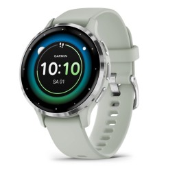 Garmin Venu 3S 3.05 cm (1.2 ) AMOLED 41 mm Digitale 390 x 390 pixel Touchscreen grigio argento Wi-Fi GPS (satellite)