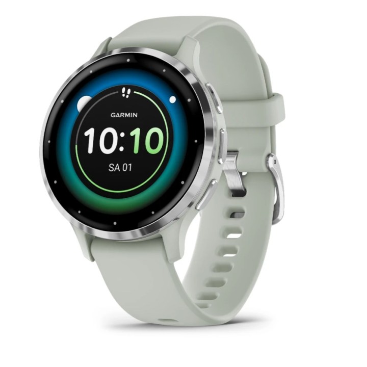 Garmin Venu 3S 3.05 cm (1.2 ) AMOLED 41 mm Digitale 390 x 390 pixel Touchscreen grigio argento Wi-Fi GPS (satellite)