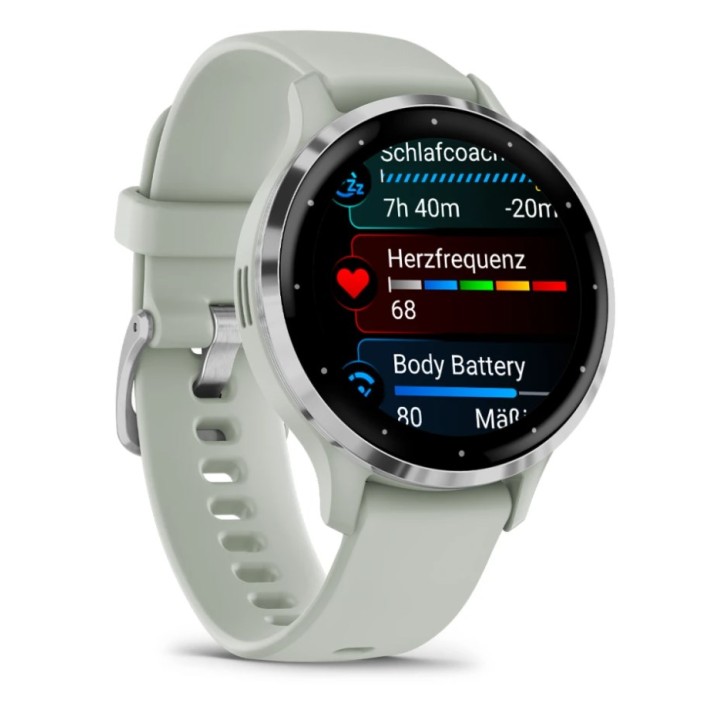 Garmin Venu 3S 3.05 cm (1.2 ) AMOLED 41 mm Digitale 390 x 390 pixel Touchscreen grigio argento Wi-Fi GPS (satellite)