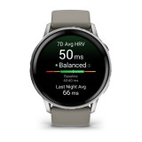 Garmin Venu 4 3.56 cm (1.4 ) AMOLED 45 mm Digitale 454 x 454 pixel Touchscreen Argento Wi-Fi GPS (satellite)