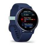 Garmin Vivoactive 5 3.05 cm (1.2 ) AMOLED 42 mm Digitale 390 x 390 pixel Touchscreen Blu Wi-Fi GPS (satellite)
