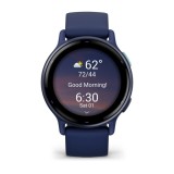 Garmin Vivoactive 5 3.05 cm (1.2 ) AMOLED 42 mm Digitale 390 x 390 pixel Touchscreen Blu Wi-Fi GPS (satellite)
