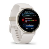 Garmin Vivoactive 5 3.05 cm (1.2 ) AMOLED 42 mm Digitale 390 x 390 pixel Touchscreen Bianco Wi-Fi GPS (satellite)